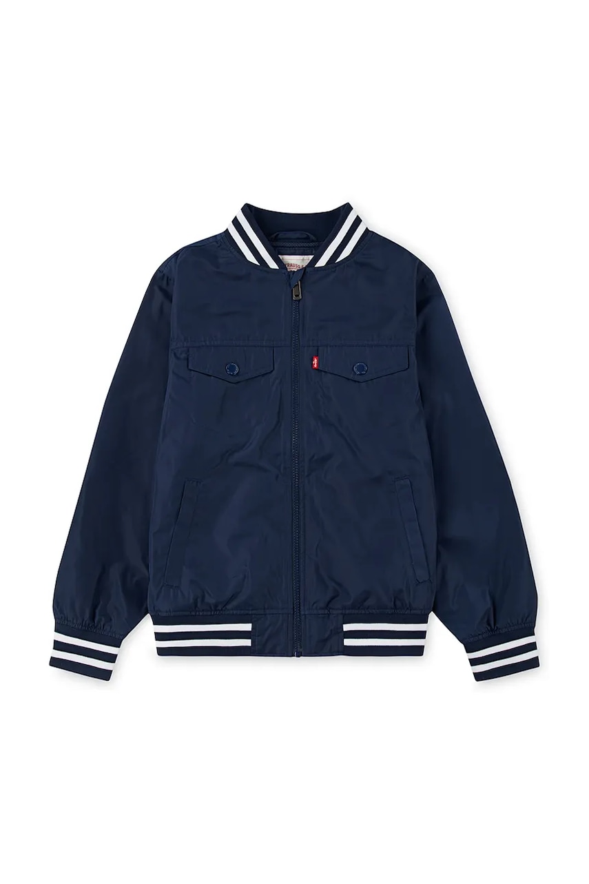 Levi\'s geaca bomber pentru copii MESHED LINED BOMBER culoarea albastru marin, 8EM726