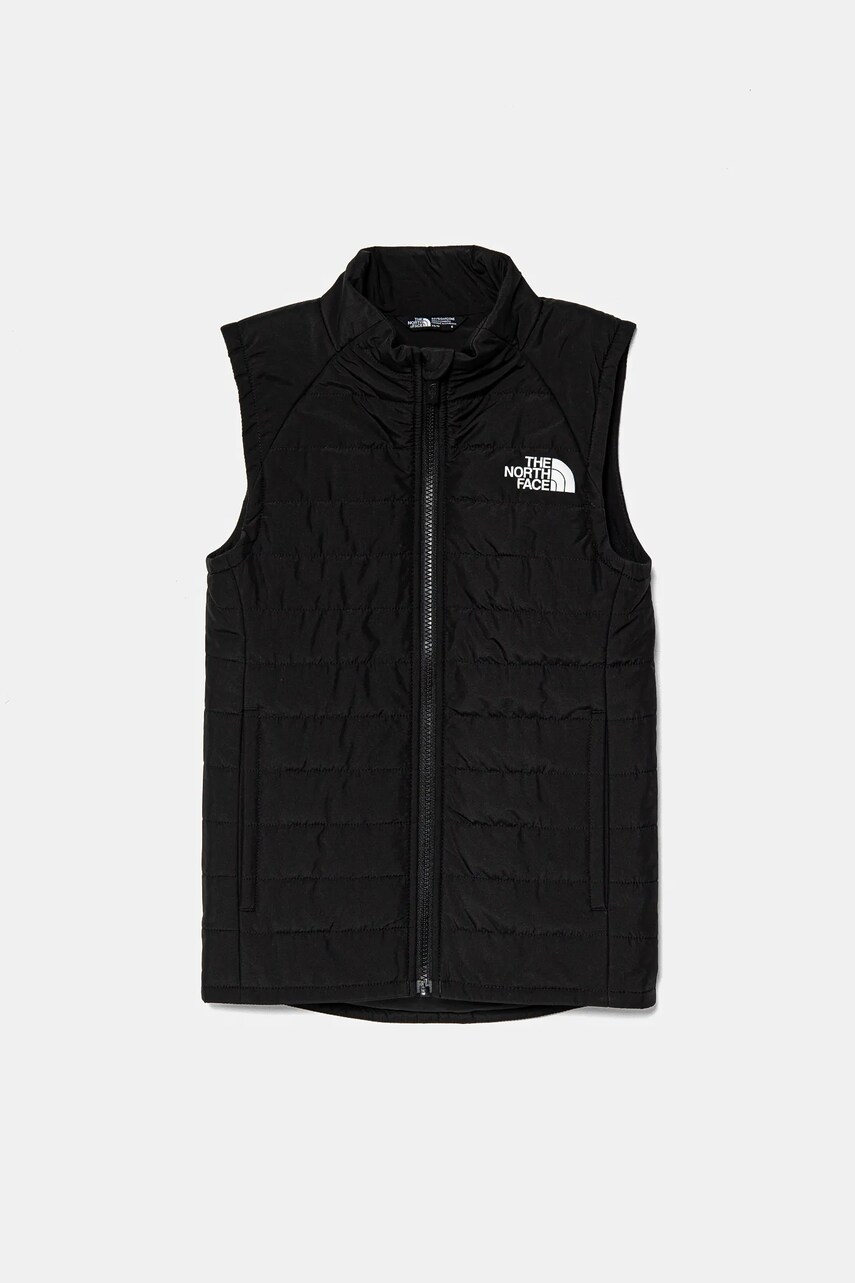 The North Face vesta copii NEVER STOP SYNTHETIC VEST culoarea negru, NF0A89HSJK31