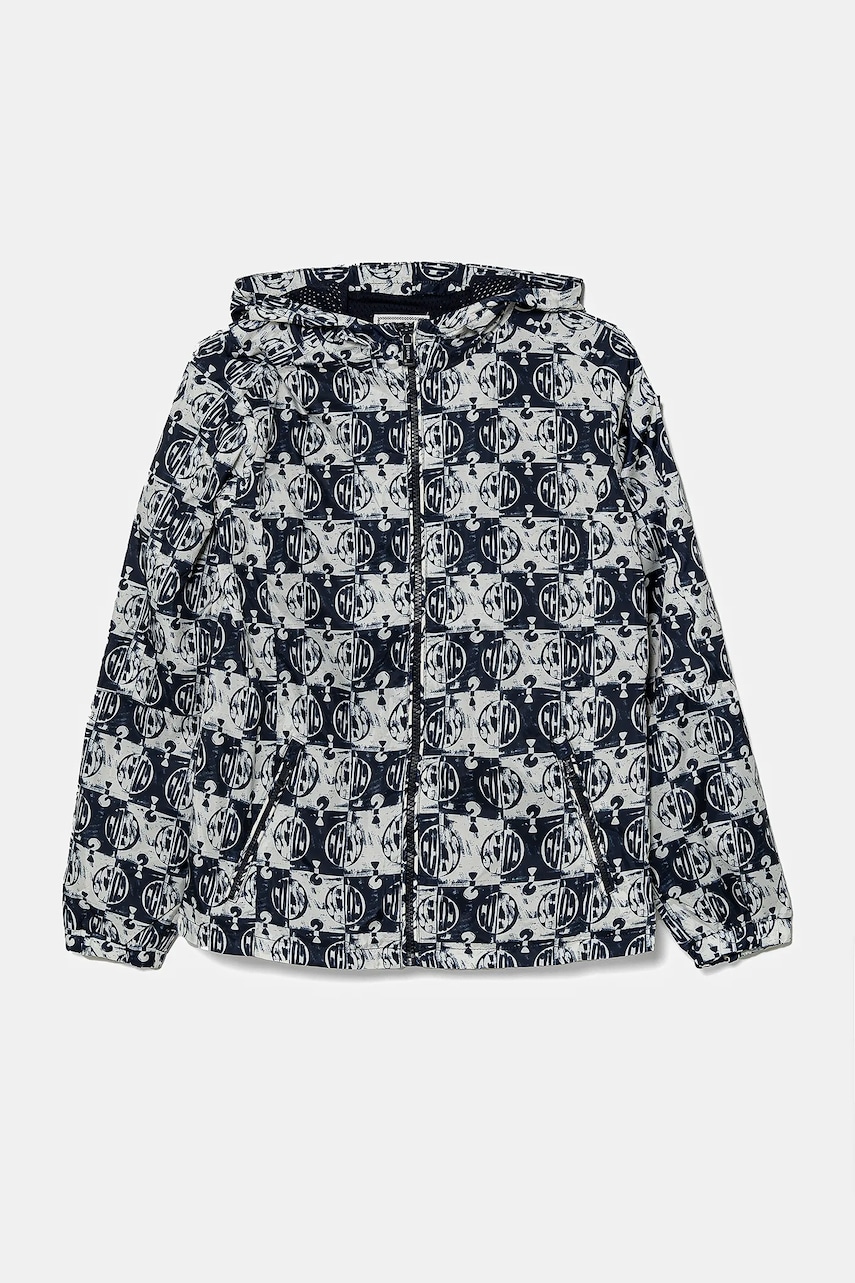 Levně Dětská bunda Guess tmavomodrá barva, L5GL01 WCFM0