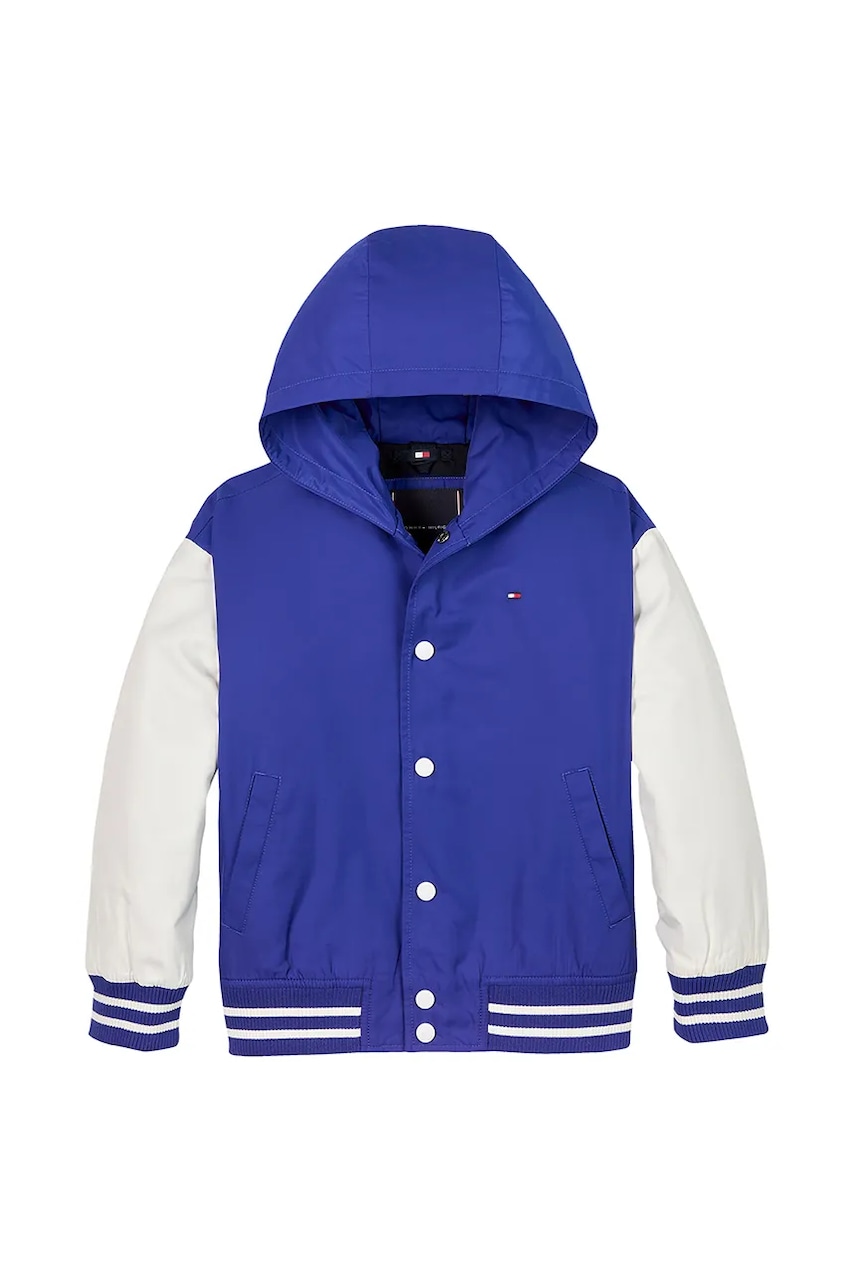 Детская куртка-бомбер Tommy Hilfiger цвет фиолетовый KB0KB09582 Детская куртка-бомбер Tommy Hilfiger цвет фиолетовый KB0KB09582