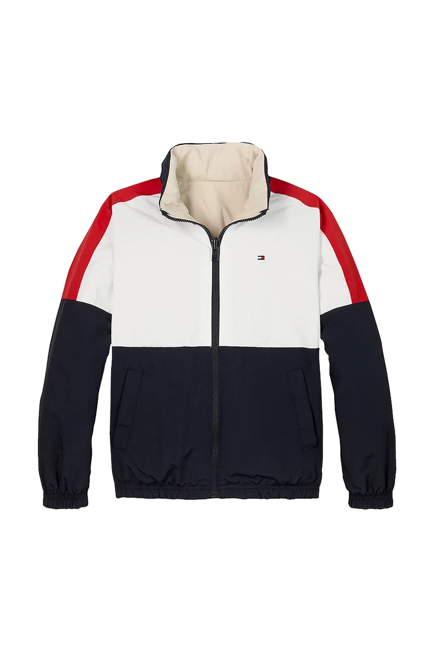 Детская куртка Tommy Hilfiger цвет бежевый KB0KB09583 Детская куртка Tommy Hilfiger цвет бежевый KB0KB09583