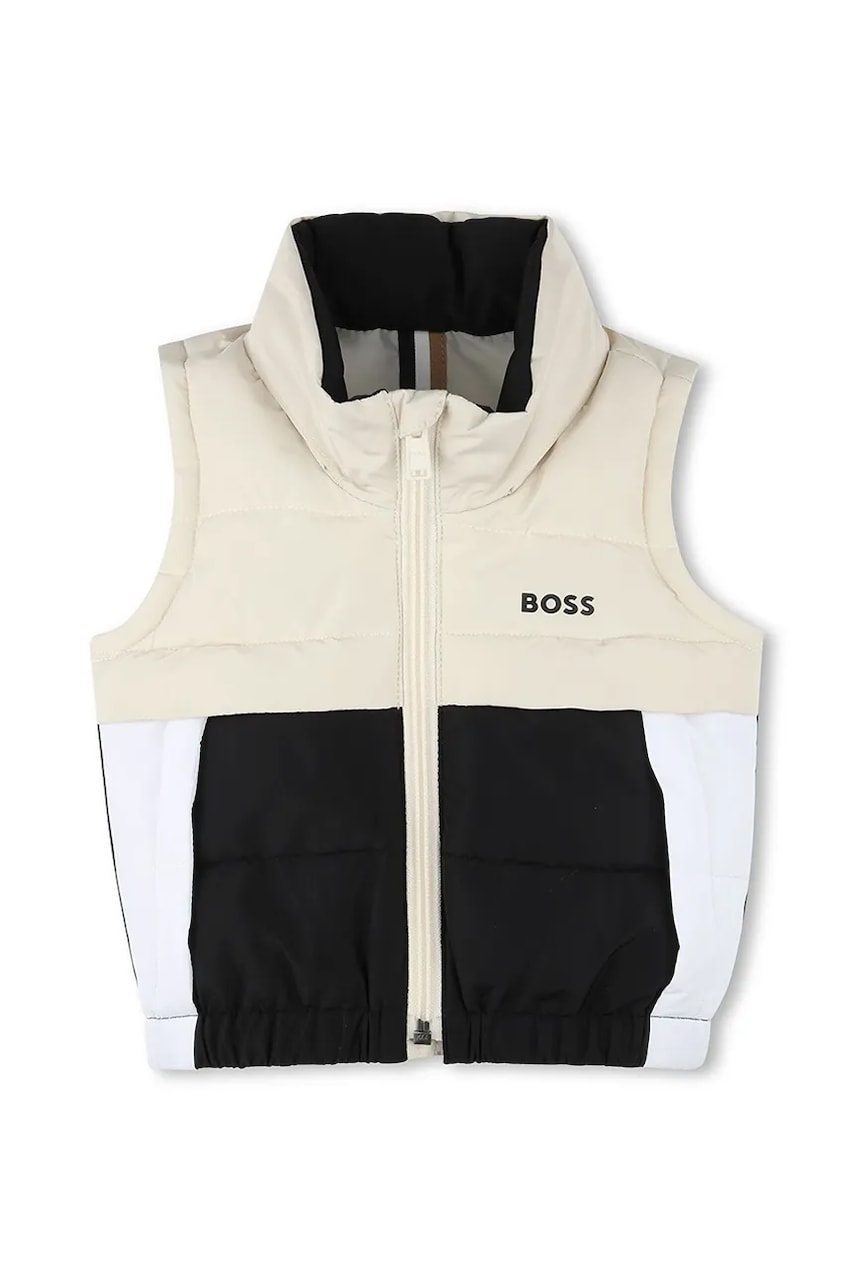 BOSS vesta copii culoarea bej, J52121 BOSS vesta copii culoarea bej, J52121