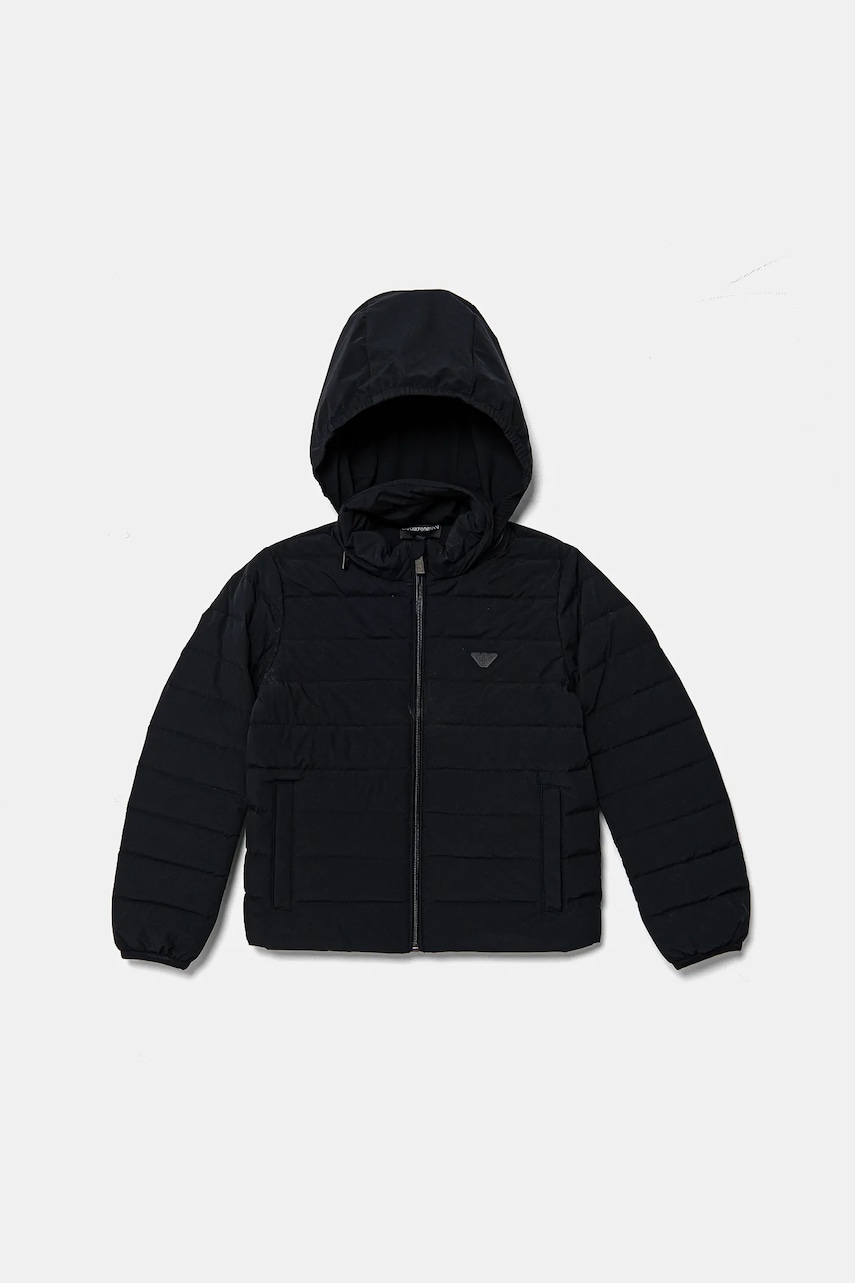 Emporio Armani geaca de puf pentru copii culoarea albastru marin, EB000423 AF14935
