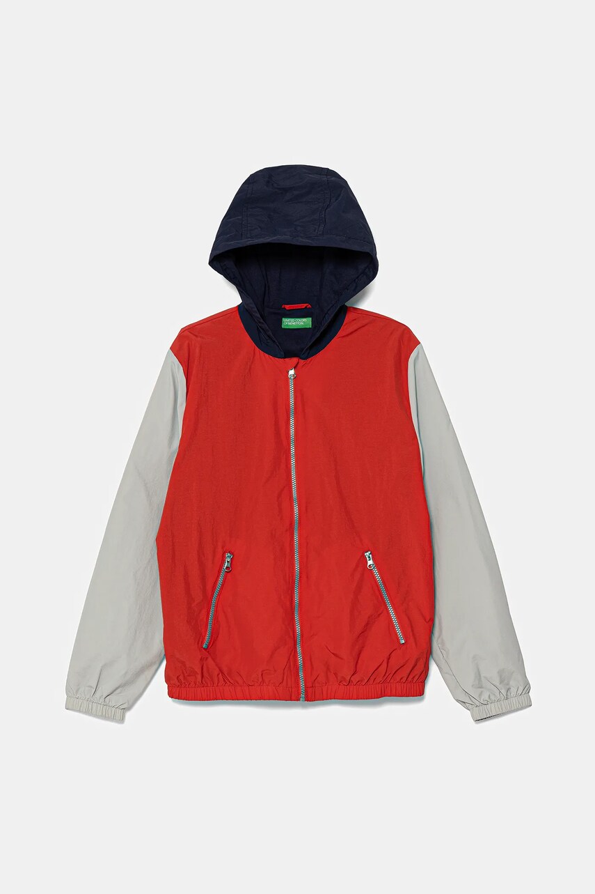 United Colors of Benetton geaca copii culoarea rosu, 2IGGCN05Z
