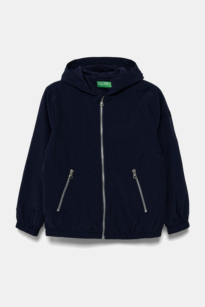 United Colors of Benetton geacă copii culoarea bleumarin, 2IGGCN05Z