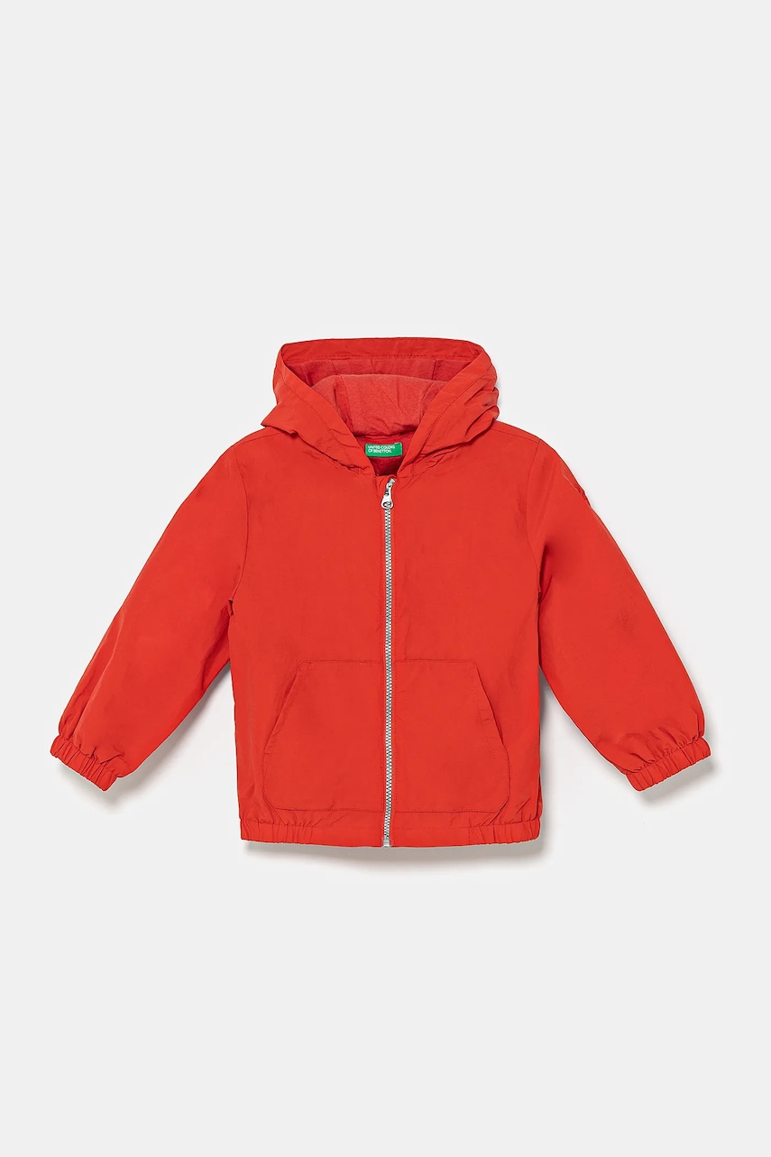 United Colors of Benetton geacă copii culoarea rosu, 2IGGGN03K