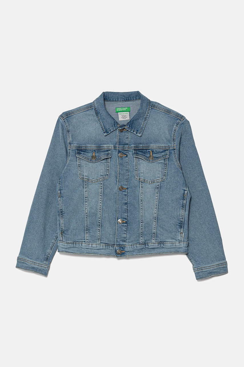 United Colors of Benetton geacă de blugi pentru copii 25ONCN062