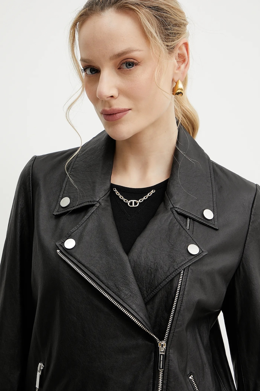 Kožená bunda Armani Exchange