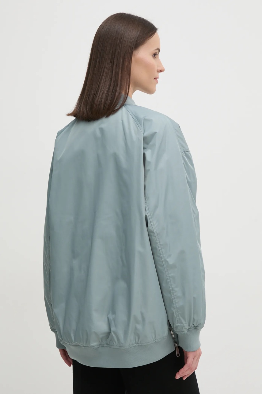 Куртка-бомбер Calvin Klein Jeans жіноча колір сірий перехідна oversize J20J224702 