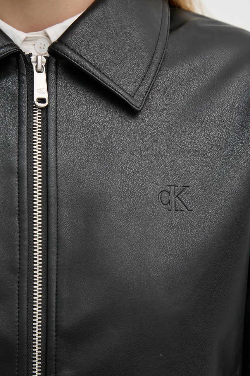 Куртка Calvin Klein Jeans жіноча колір чорний перехідна J20J224709 