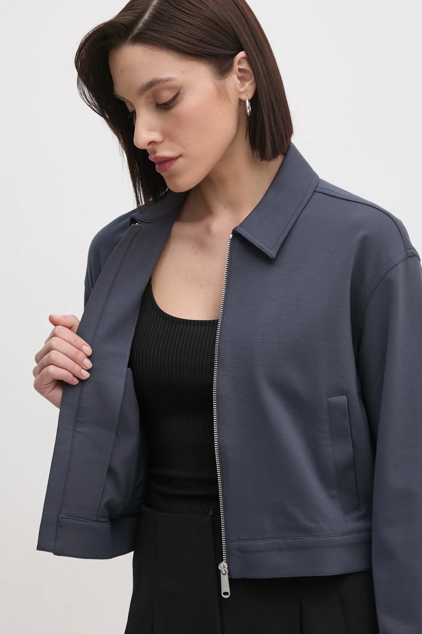 Μπουφάν Calvin Klein Jeans χρώμα: γκρι, J20J225059 φωτογραφία