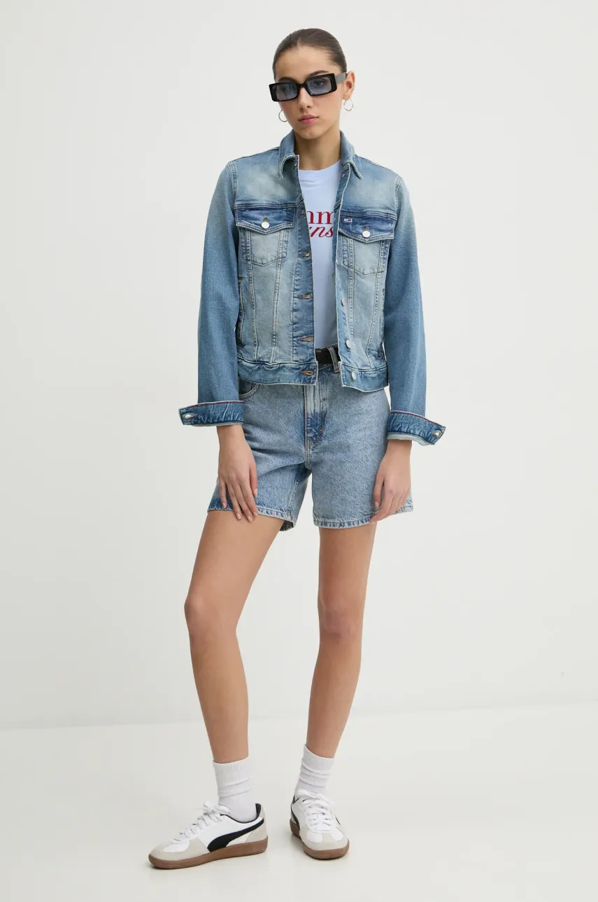 Джинсовая куртка Tommy Jeans женская переходная DW0DW19858 Джинсовая куртка Tommy Jeans женская переходная DW0DW19858