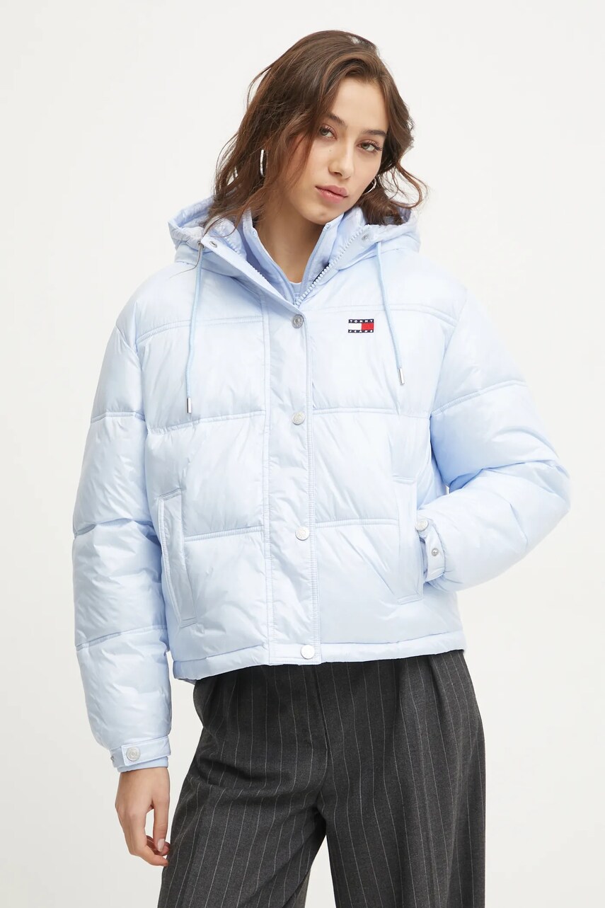 Tommy Jeans geaca femei, de iarna, oversize, DW0DW20210
