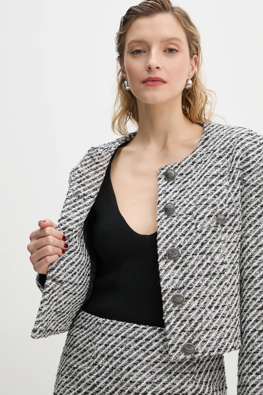 Μπλέιζερ με μίγμα μαλλιού Gestuz χρώμα: άσπρο, 10909601 φωτογραφία