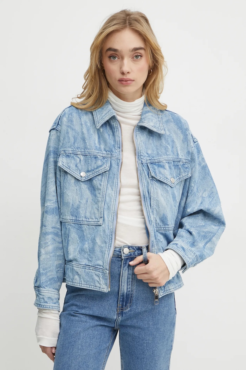 Boss Orange geacă din denim femei, de tranziție, 50529985 Boss Orange geacă din denim femei, de tranziție, 50529985