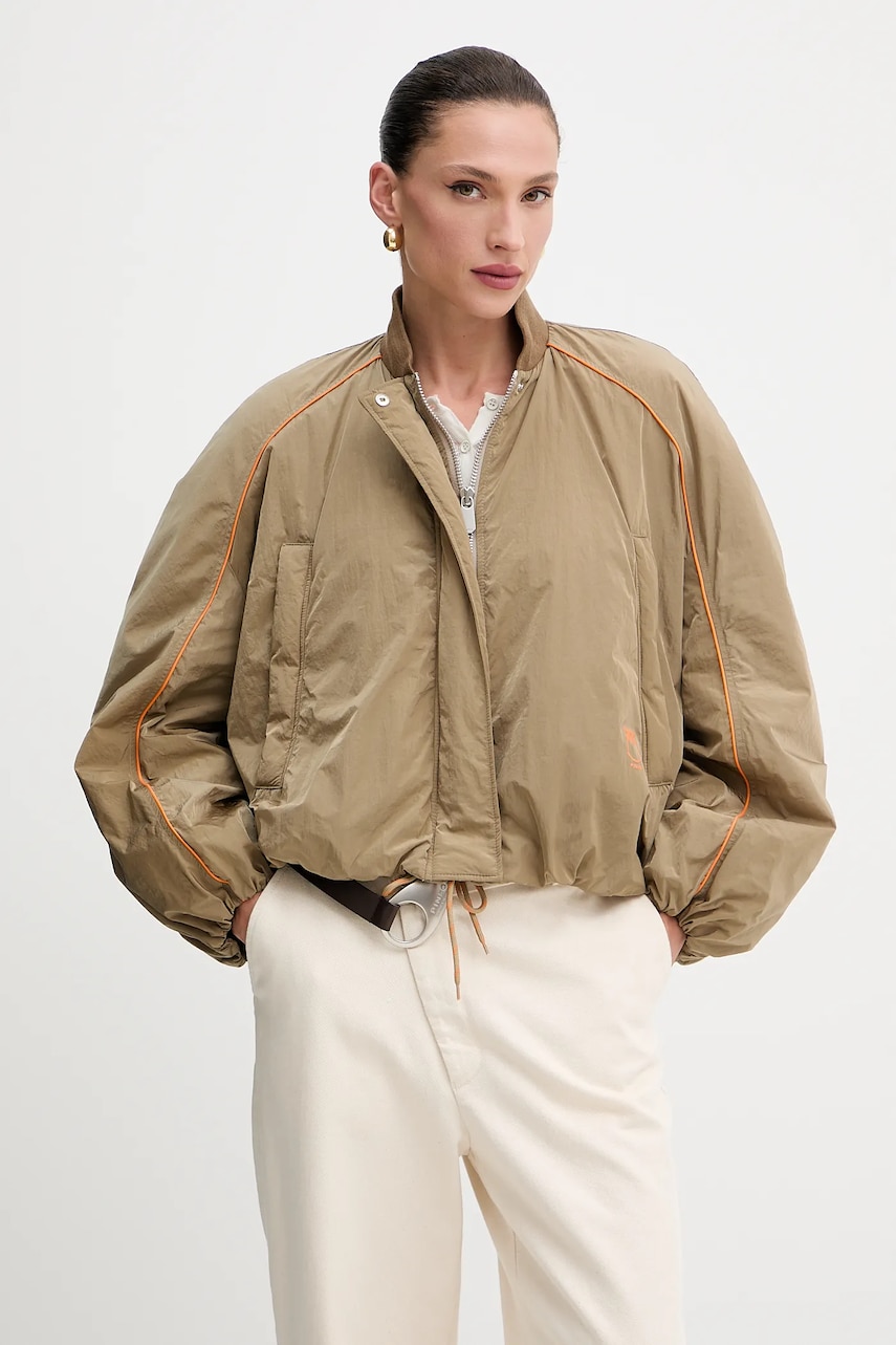 Levně Bunda Pinko zelená barva, přechodná, 104275 A2GW