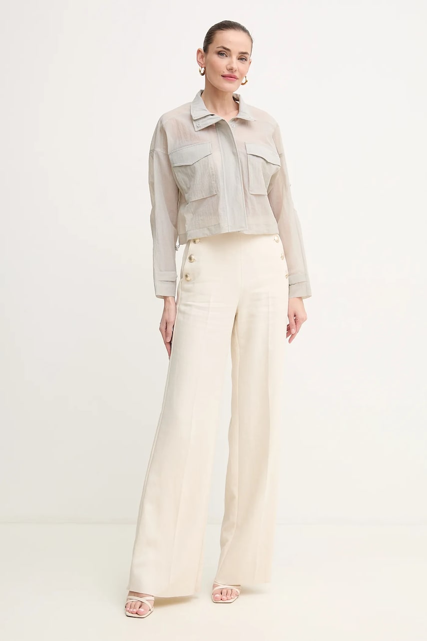 Куртка Pinko цвет серый переходная 104845 A2EK Куртка Pinko цвет серый переходная 104845 A2EK