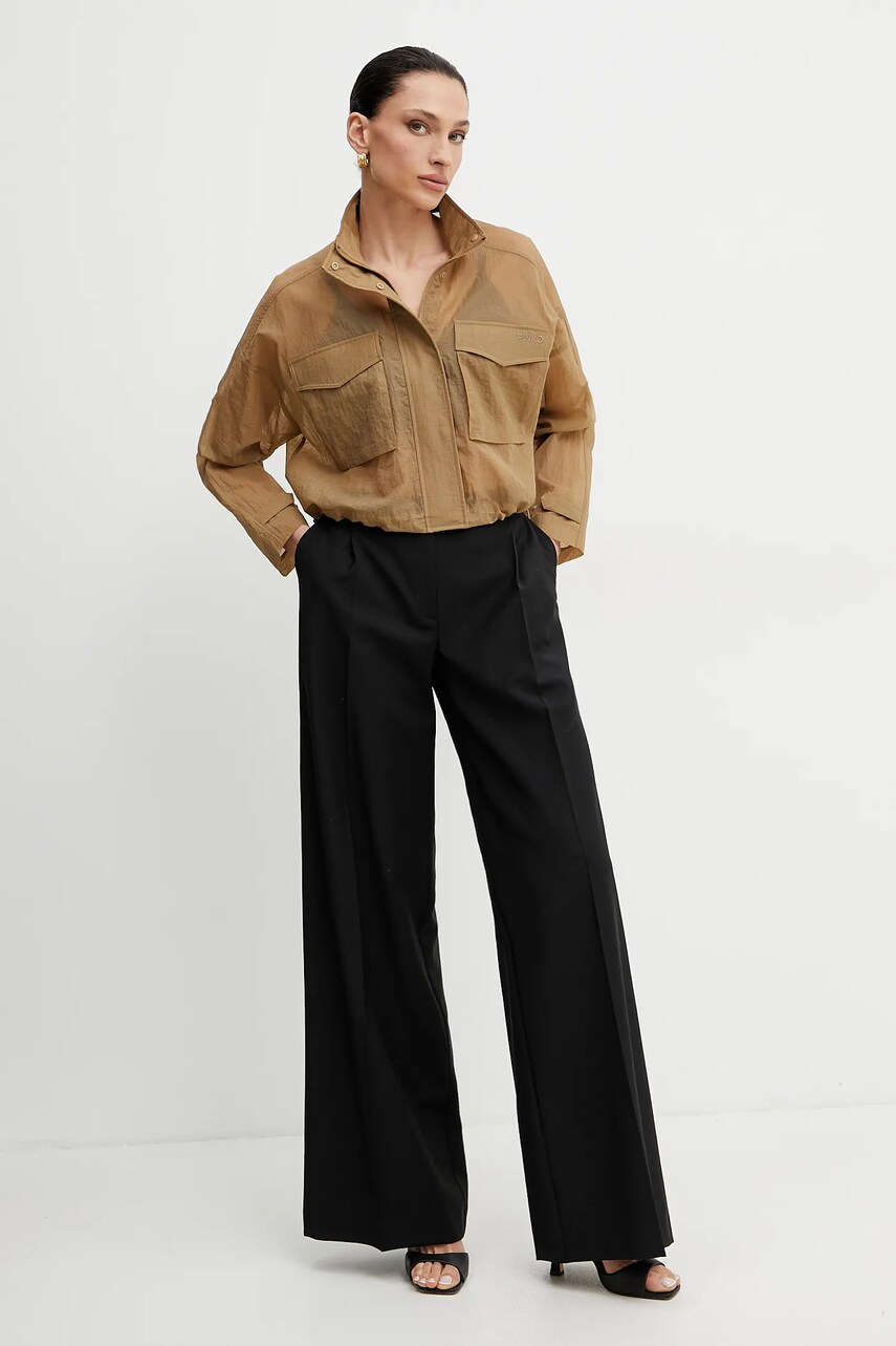 Куртка Pinko цвет зелёный переходная 104845 A2EK Куртка Pinko цвет зелёный переходная 104845 A2EK