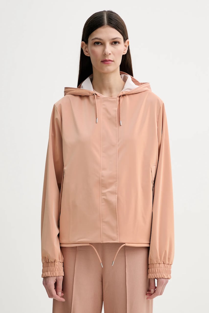 Rains geacă String W Jacket W3 culoarea portocaliu, de tranzitie, 18040 Rains geacă String W Jacket W3 culoarea portocaliu, de tranzitie, 18040