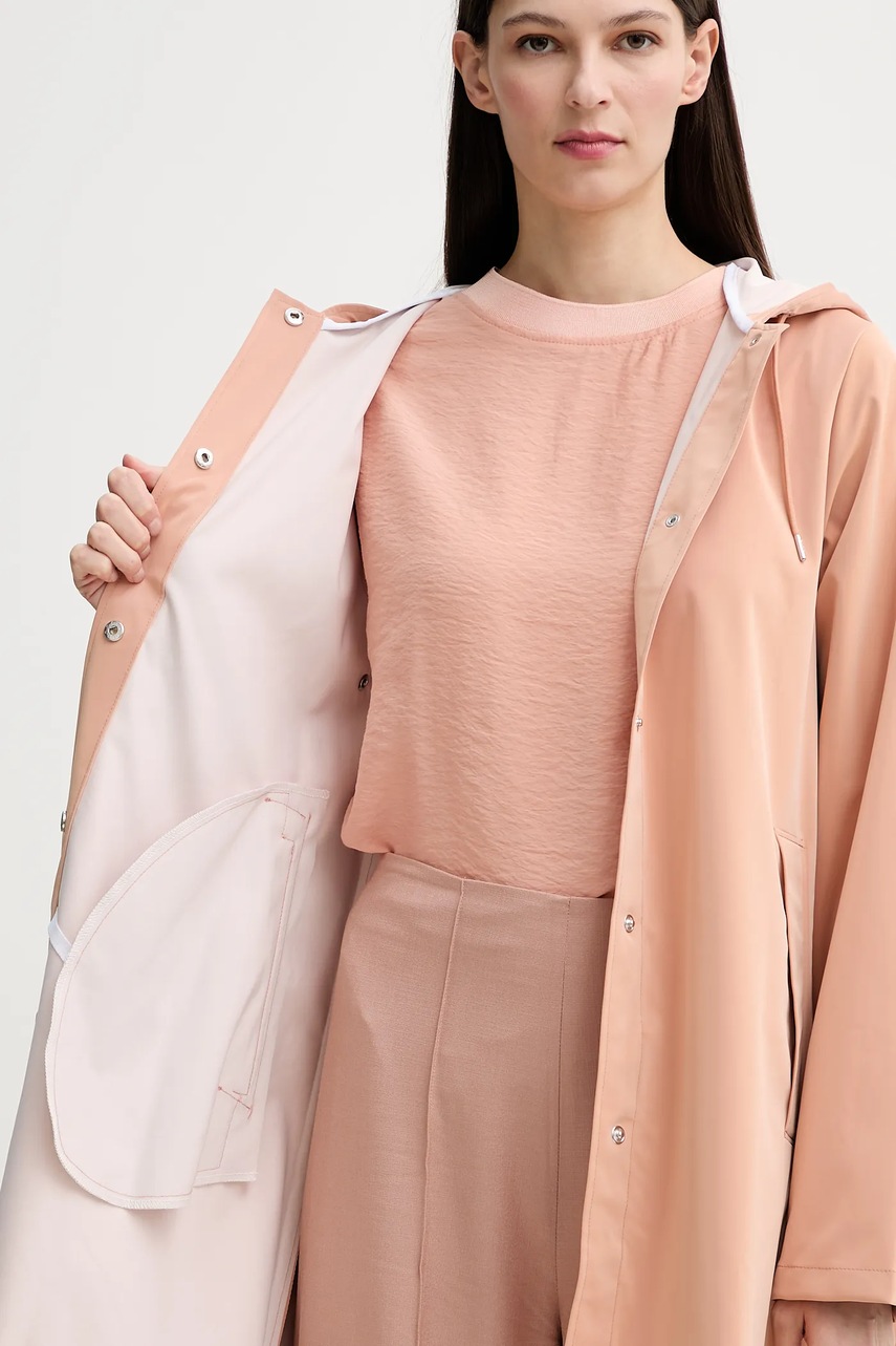 Μπουφάν Rains A-Line W Jacket W3 χρώμα: πορτοκαλί, 18050 φωτογραφία