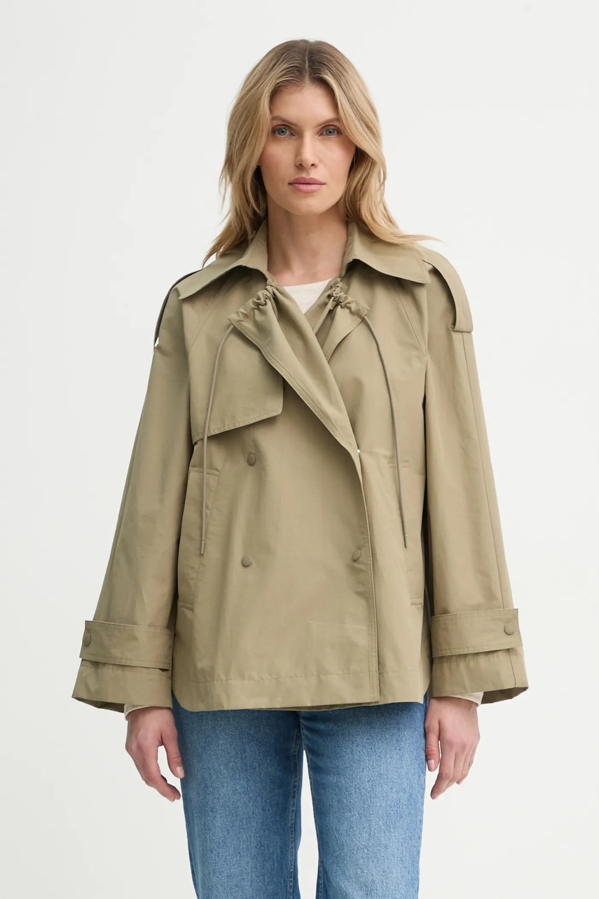 Куртка Marc O`Polo жіноча колір зелений перехідна oversize 5000006098 