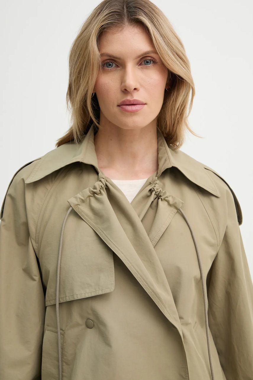 Куртка Marc O`Polo жіноча колір зелений перехідна oversize 5000006098 