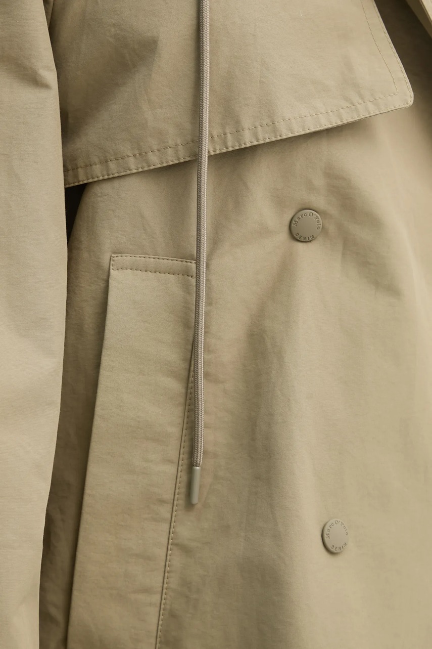 Куртка Marc O`Polo жіноча колір зелений перехідна oversize 5000006098 