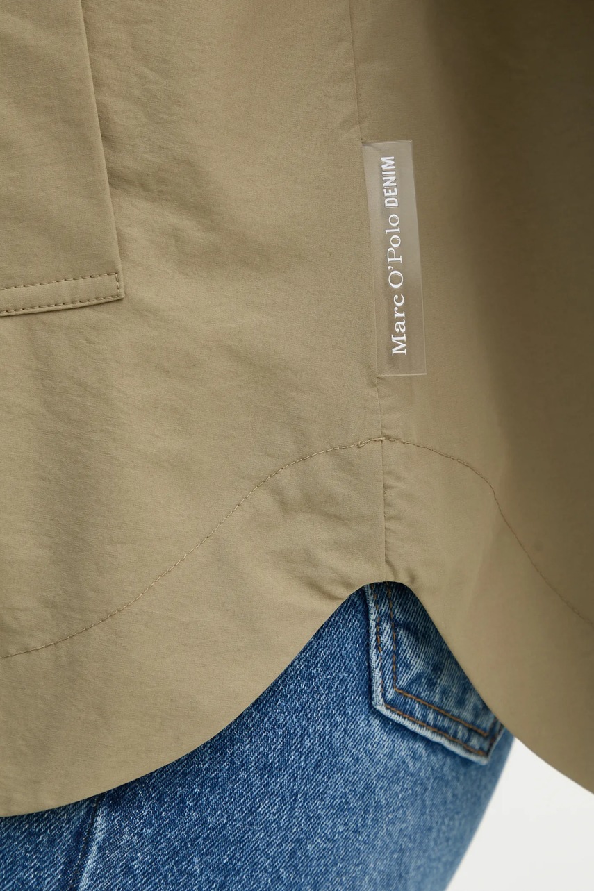 Куртка Marc O`Polo жіноча колір зелений перехідна oversize 5000006098 