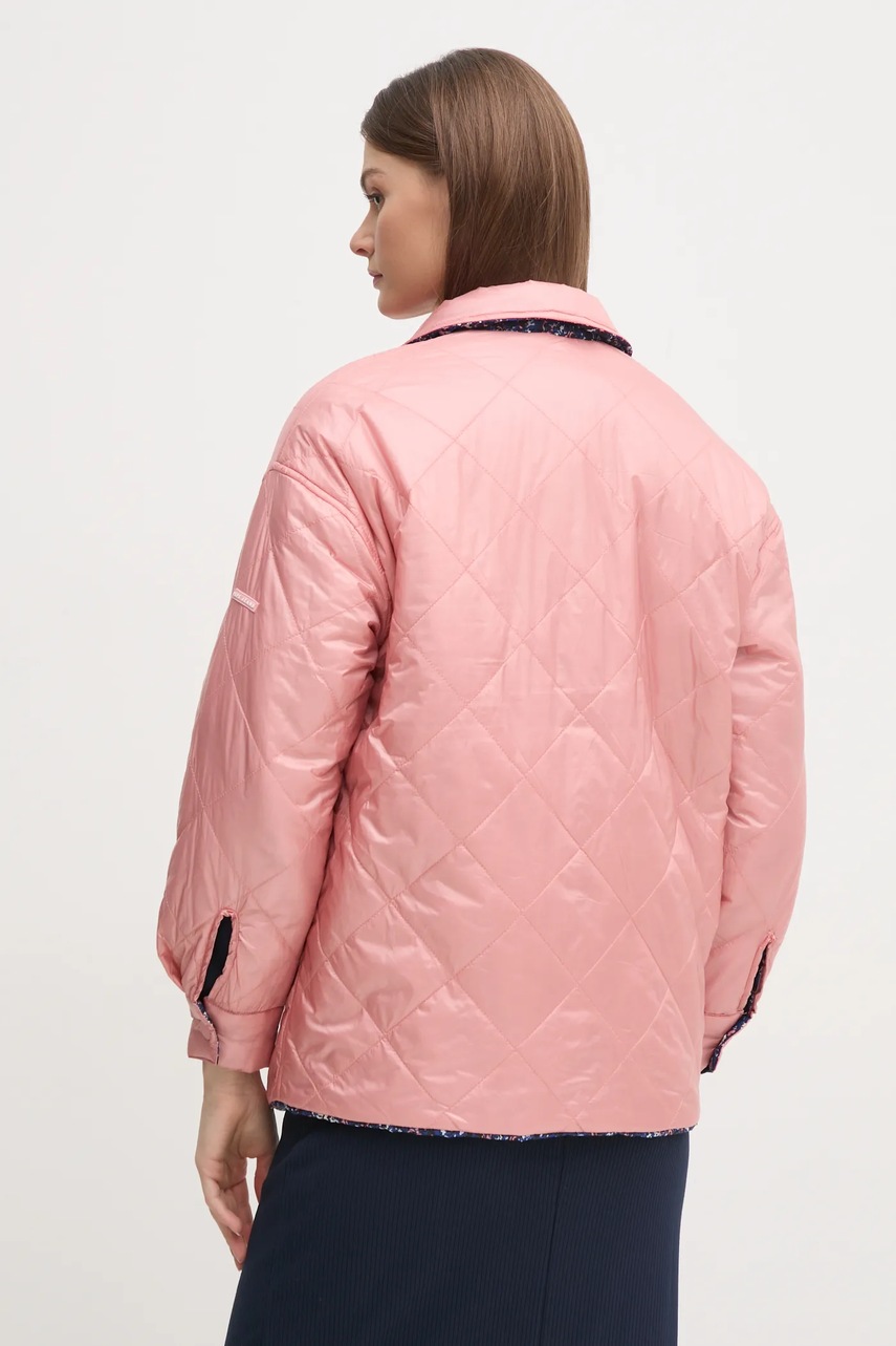 Μπουφάν δυο όψεων Pepe Jeans FLEUR DAILY χρώμα: ροζ, PL402499 φωτογραφία