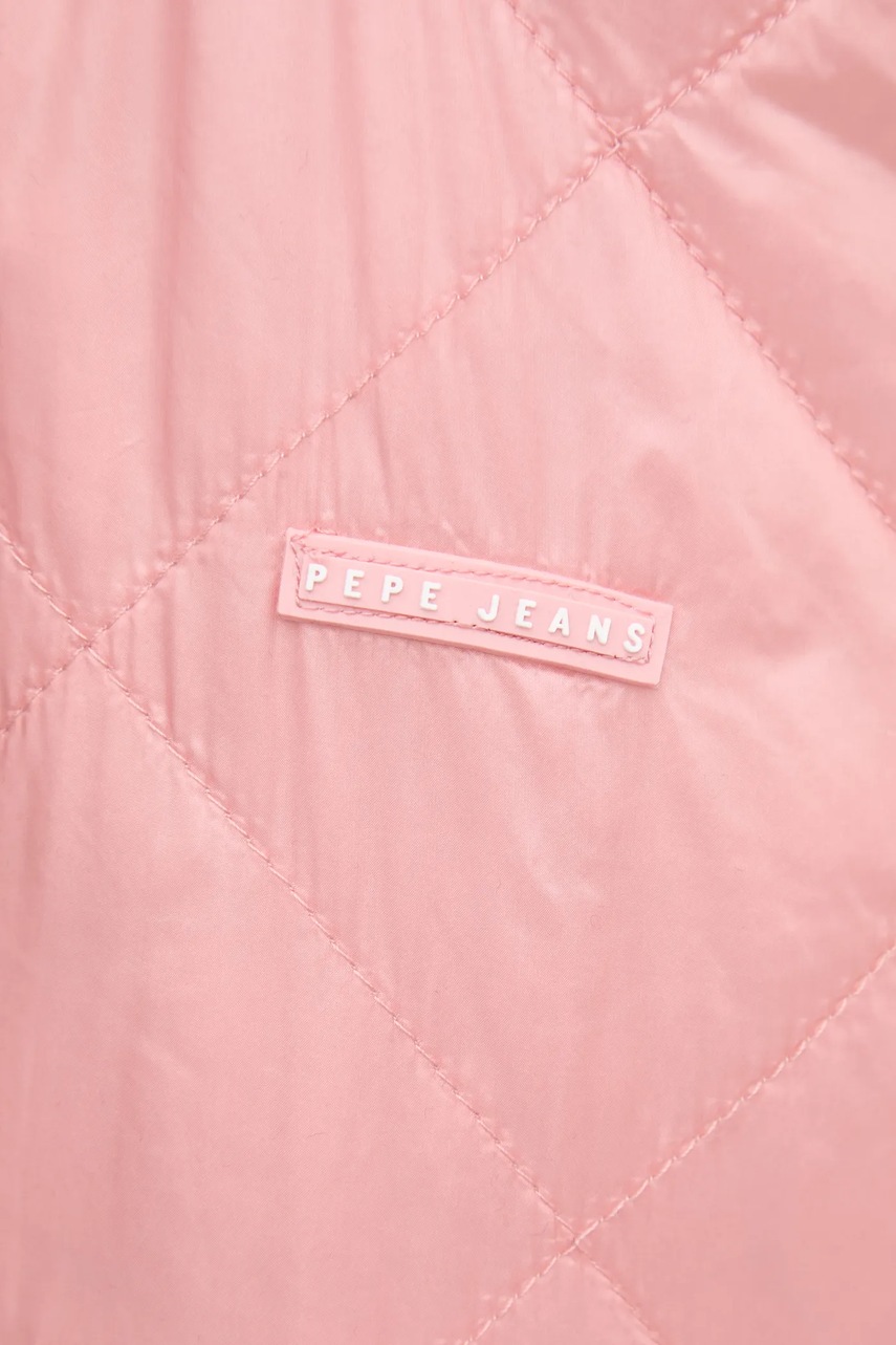 Μπουφάν δυο όψεων Pepe Jeans FLEUR DAILY χρώμα: ροζ, PL402499 φωτογραφία