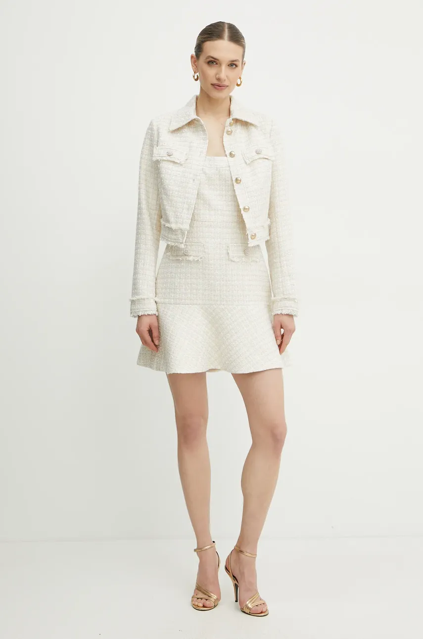 Куртка Guess женская цвет бежевый переходная W5RN47 WGW82 Куртка Guess женская цвет бежевый переходная W5RN47 WGW82