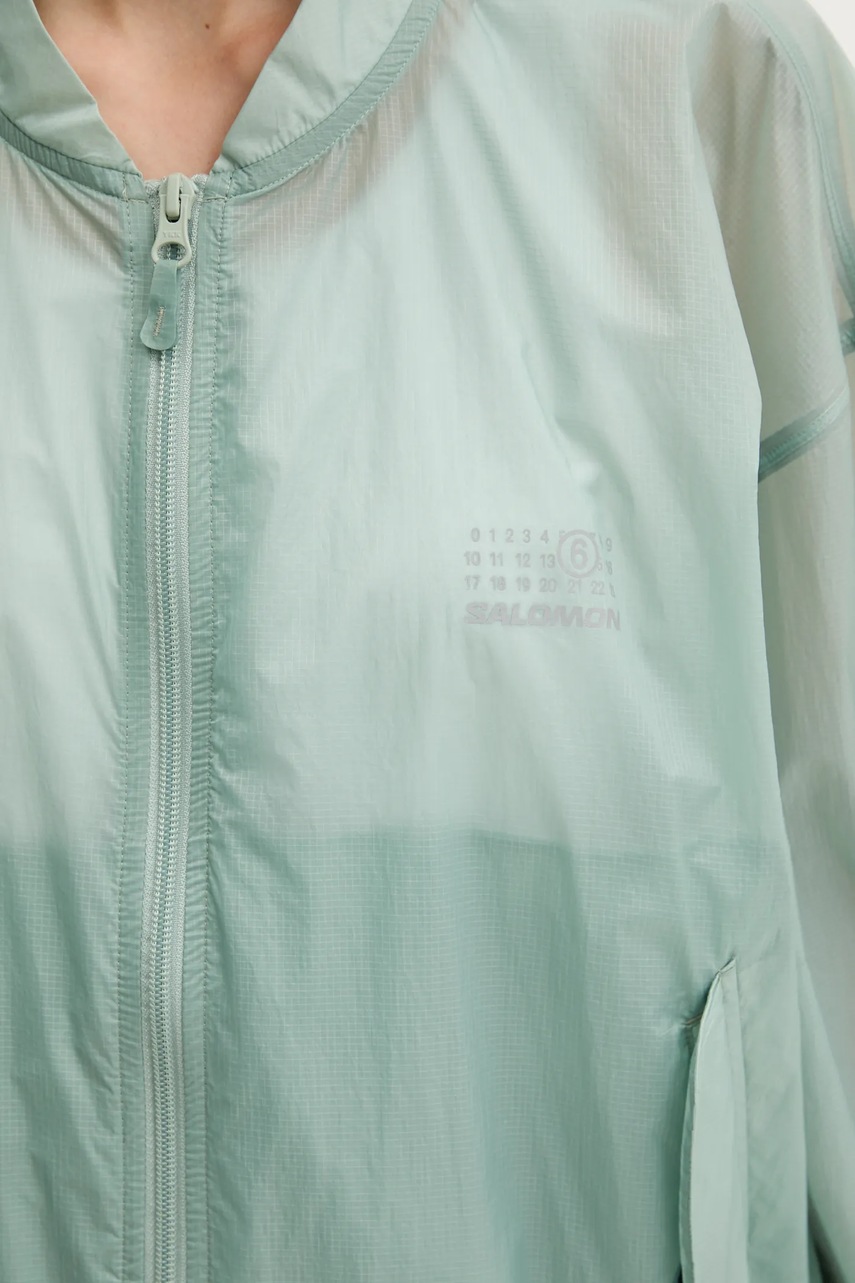 Μπουφάν MM6 Maison Margiela x Salomon χρώμα: τιρκουάζ, S52AM0327 φωτογραφία