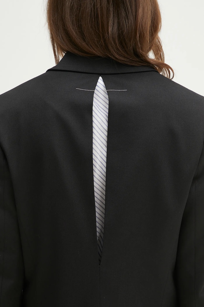 Μπλέιζερ με μίγμα μαλλιού MM6 Maison Margiela φωτογραφία