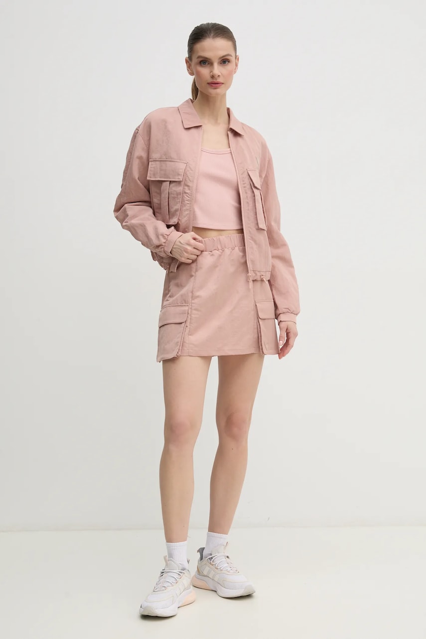 Куртка Guess SYLVIE женская цвет розовый переходная V5RL03 WGYB0 Куртка Guess SYLVIE женская цвет розовый переходная V5RL03 WGYB0