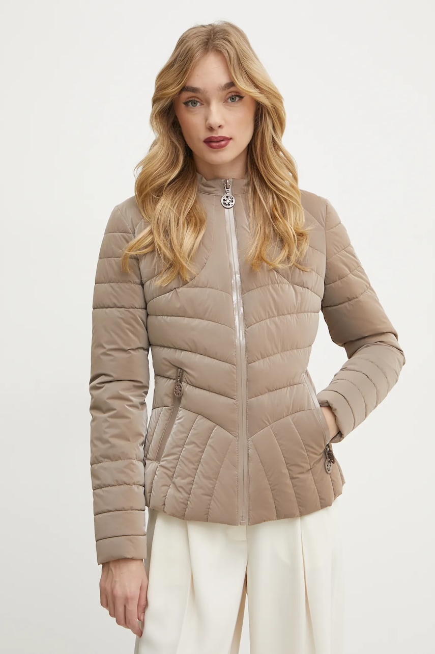 

Яке Guess HELENA в бежово зимен модел W5RL61 WH0V0, Бежов