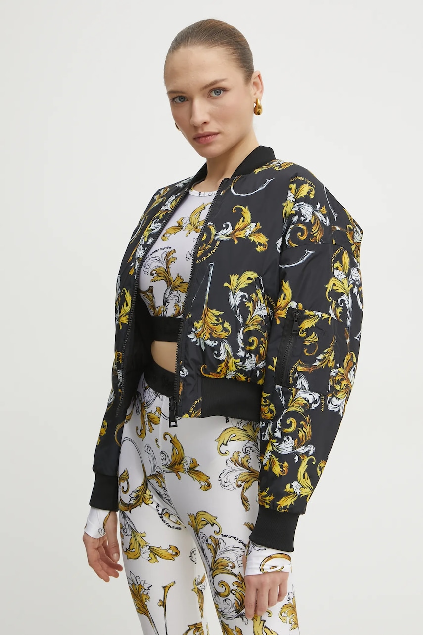 Versace Jeans Couture geaca bomber cu doua fete culoarea negru, de iarna, 78HASD08 CQD99 Versace Jeans Couture geaca bomber cu doua fete culoarea negru, de iarna, 78HASD08 CQD99
