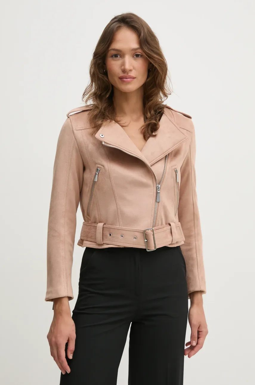 Sisley geaca ramones culoarea maro, de tranzitie, 20AZLN05H