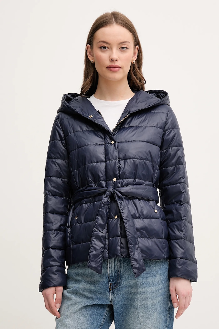 Sisley geacă culoarea bleumarin, de tranzitie, 233PLN05D