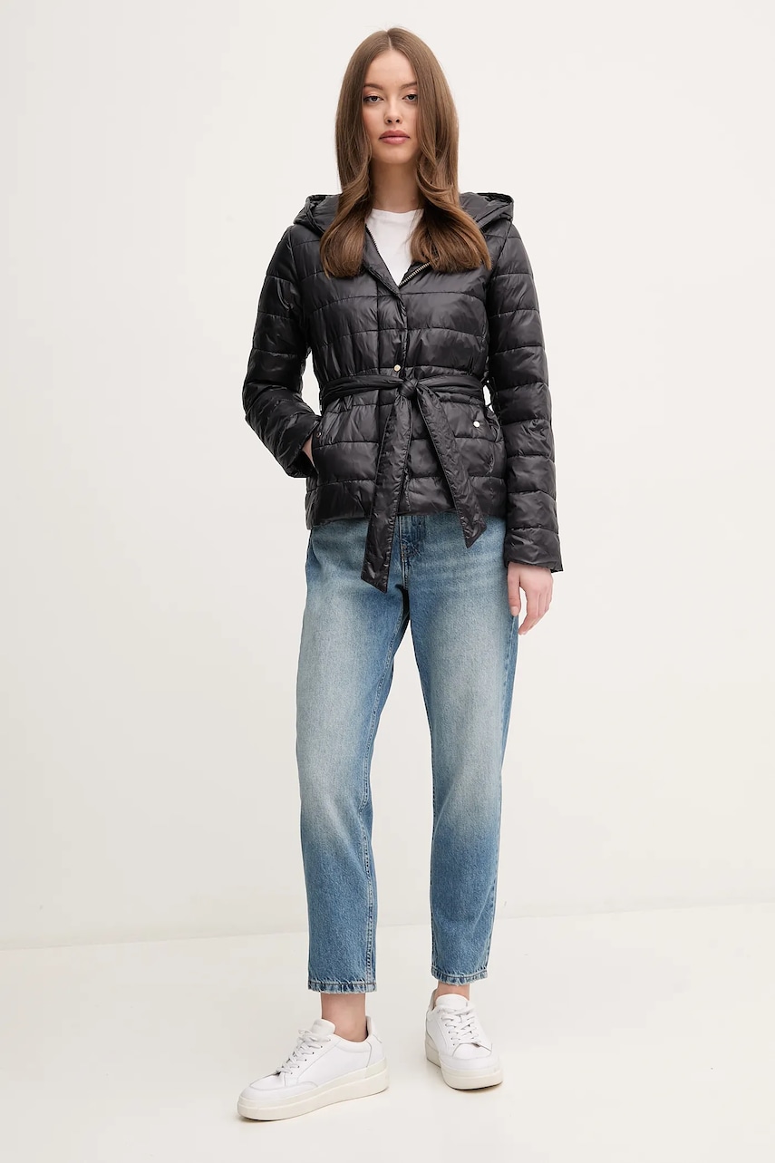 Куртка Sisley цвет чёрный переходная 233PLN05D Куртка Sisley цвет чёрный переходная 233PLN05D