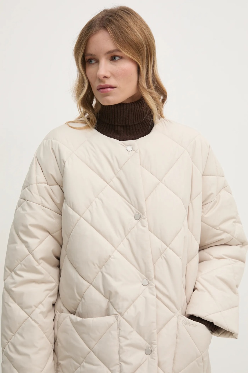 Куртка Barbour жіноча колір бежевий перехідна LQU1802CR11 