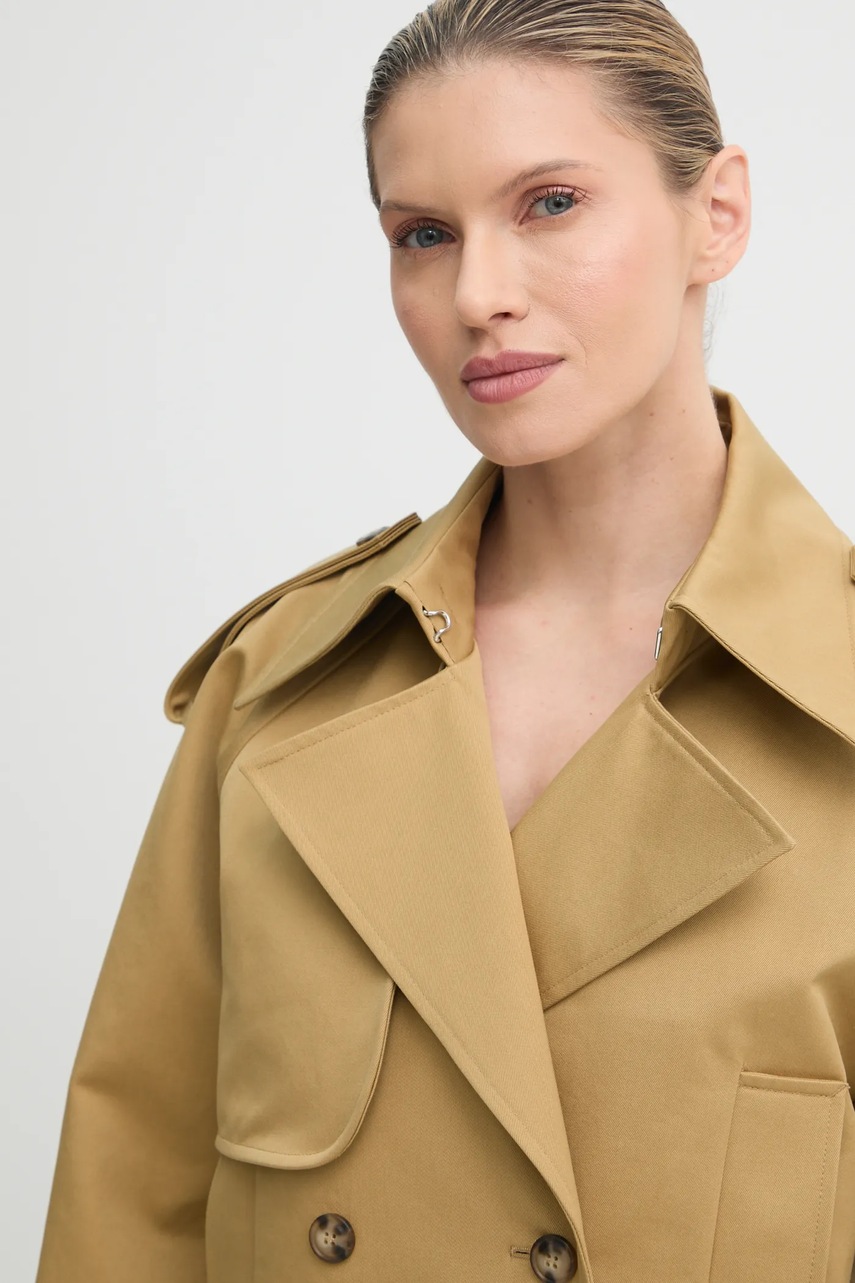 Βαμβακερή καμπαρντίνα Ivy Oak χρώμα: πράσινο, IO119118 φωτογραφία