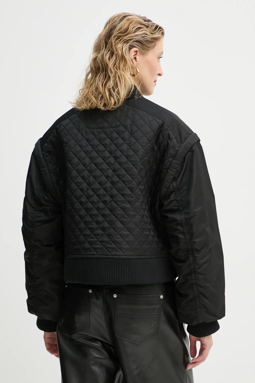 Μπουφάν bomber Stand Studio Kezia γυναικείο, χρώμα: μαύρο, 66377-8669 φωτογραφία