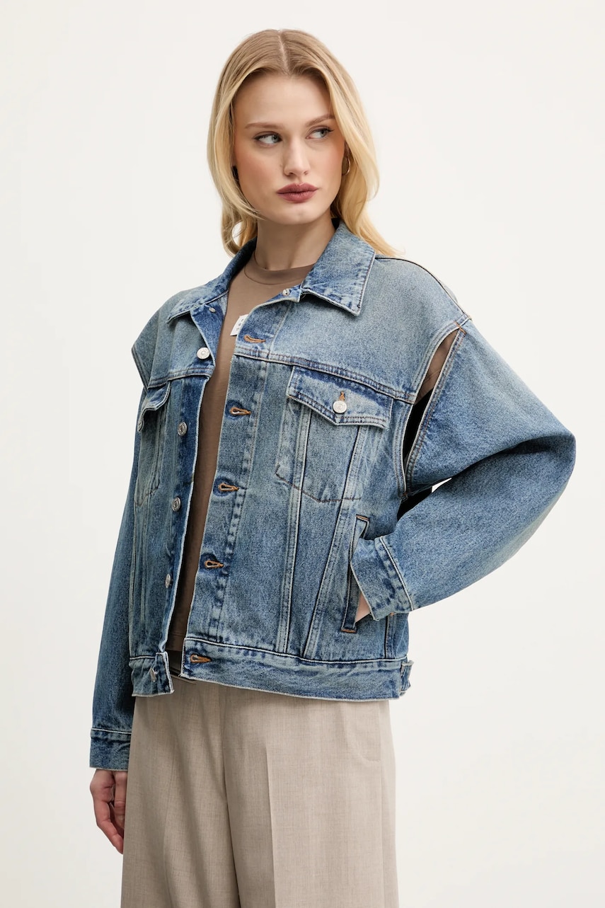 MM6 Maison Margiela geaca jeans de tranzitie, S52AM0308.M30018 MM6 Maison Margiela geaca jeans de tranzitie, S52AM0308.M30018