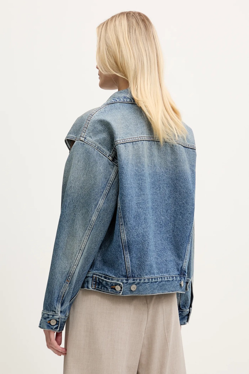 Τζιν μπουφάν MM6 Maison Margiela χρώμα: μπλε, S52AM0308.M30018 φωτογραφία