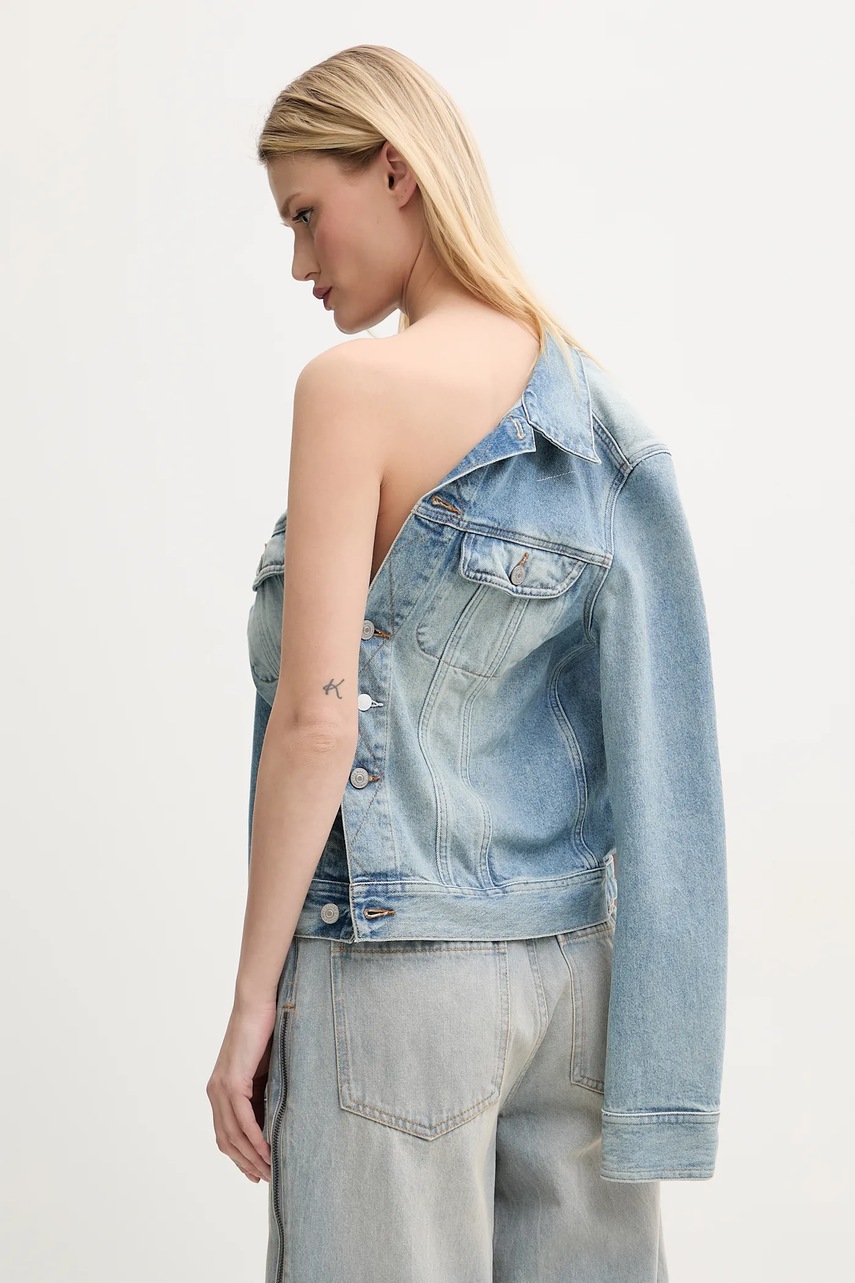 Τζιν μπουφάν MM6 Maison Margiela χρώμα: μπλε, S52AM0316.M30019 φωτογραφία