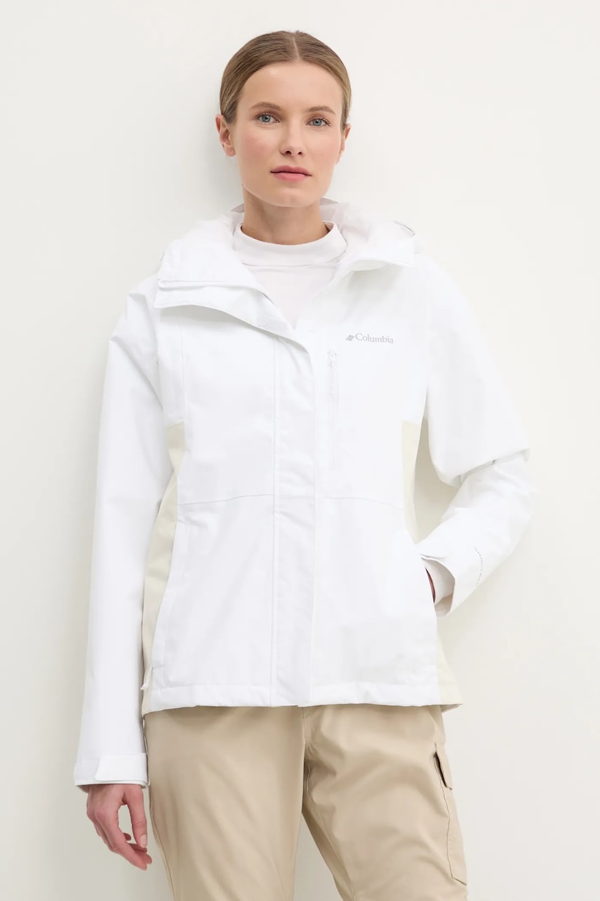 Columbia jacheta de exterior Hikebound culoarea alb, 2086984