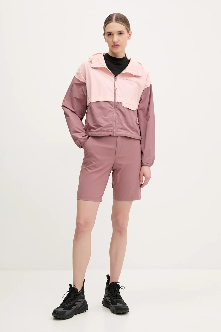 Куртка outdoor Columbia Spire Valley цвет розовый 2116501 Куртка outdoor Columbia Spire Valley цвет розовый 2116501