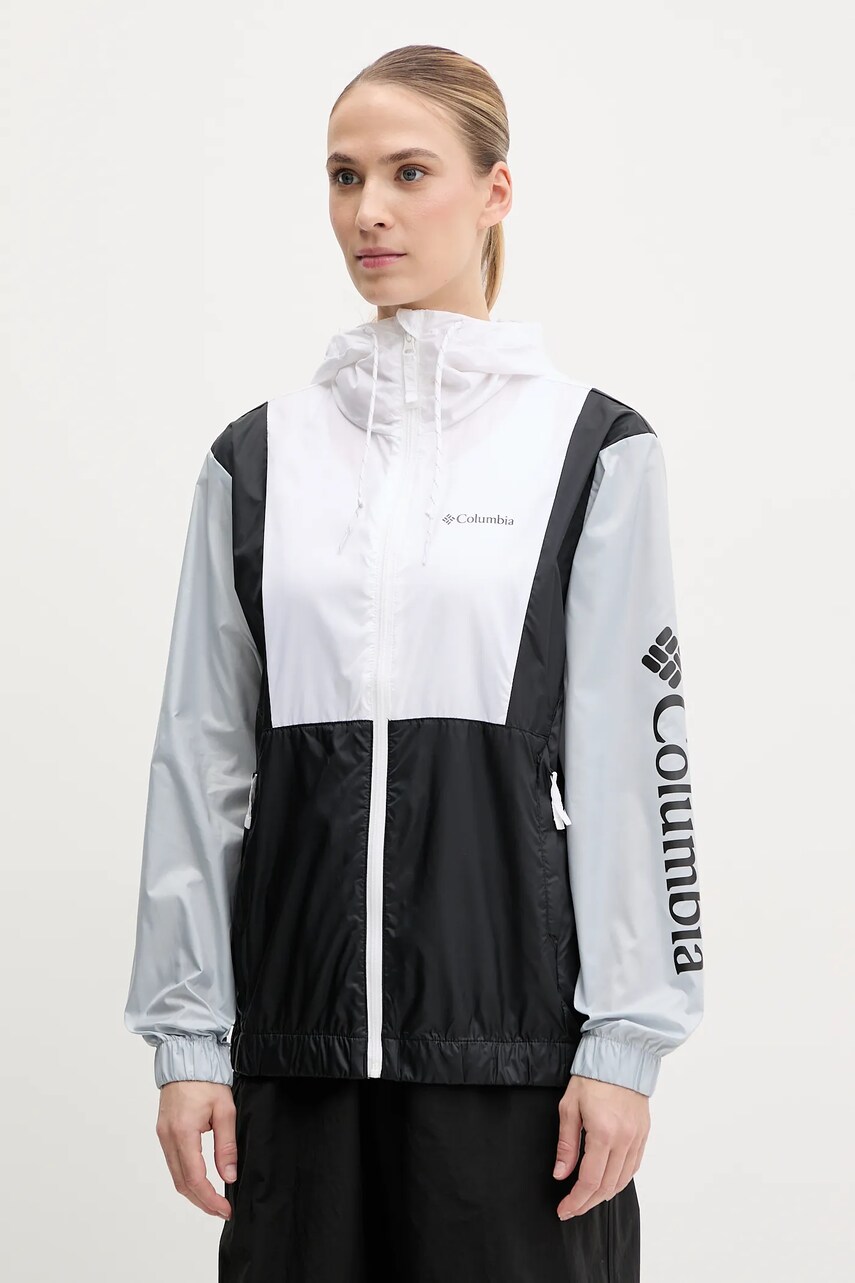 Levně Větrovka Columbia Lily Basin II bílá barva, 2116521