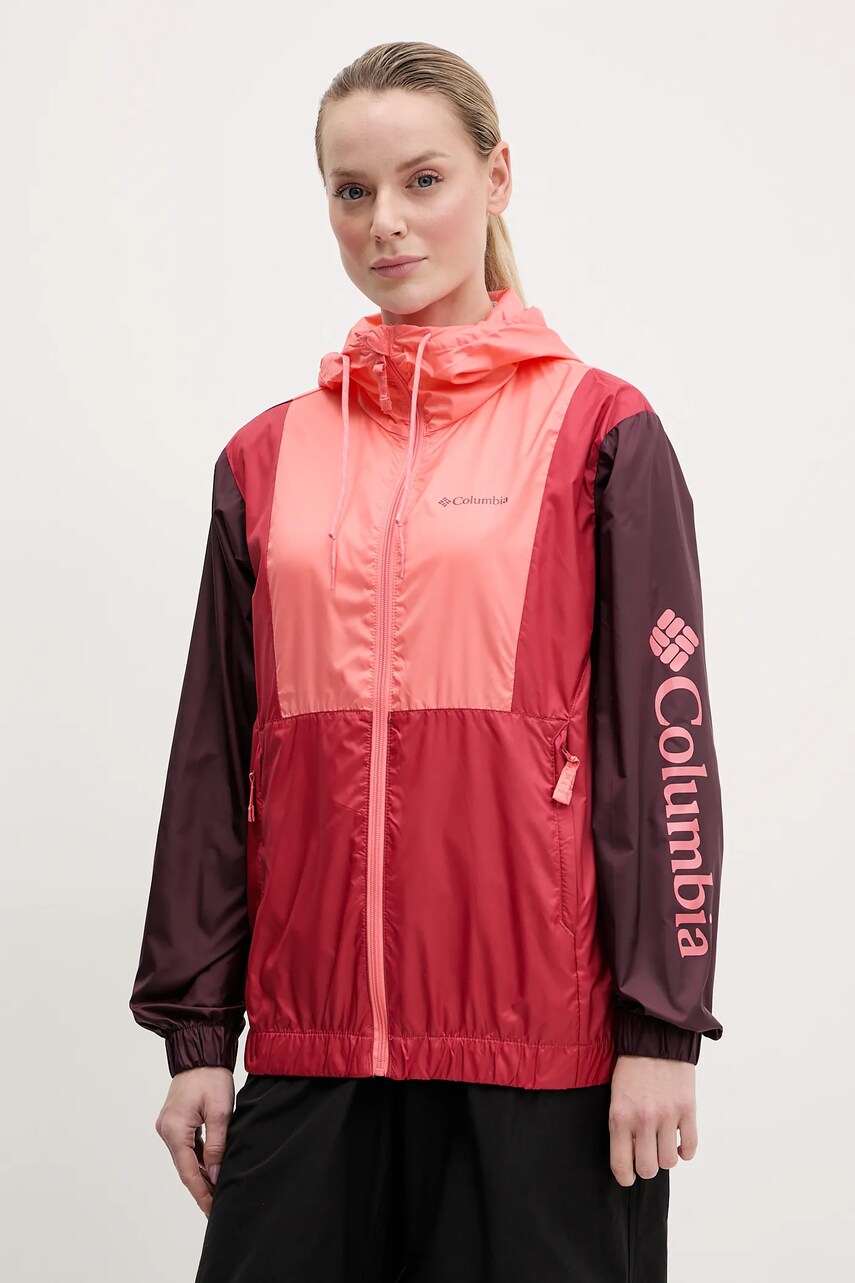 Levně Větrovka Columbia Lily Basin II červená barva, 2116521