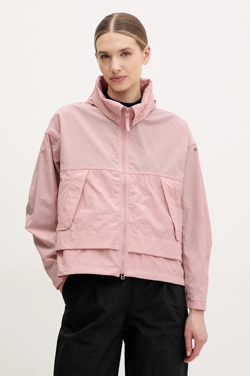 Columbia windbreaker Paracutie II culoarea roz, 2116561